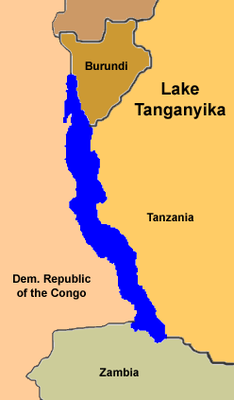 lake tanganyika africa map