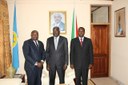 Dr Henry Mwima, LTA Executive Director received in audience by HE Second Vice President of Republic of Burundi  