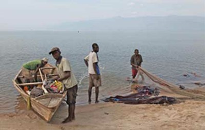 Preparing boat 